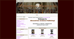 Desktop Screenshot of alexandrianhouse.com